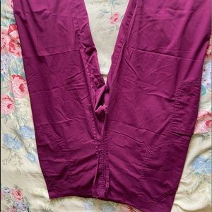 Burgundy Srubstar Drawstring Bottoms